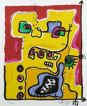 Patty Harpenau - Zeefdruk, Zonder titel - Ingelijst kopen? Bied vanaf 20!