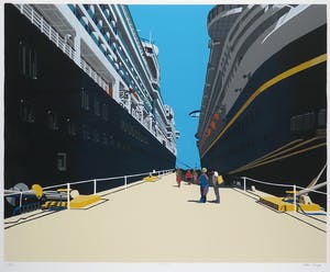 Marc Langer - Zeefdruk, Cruise - Ingelijst kopen? Bied vanaf 60!