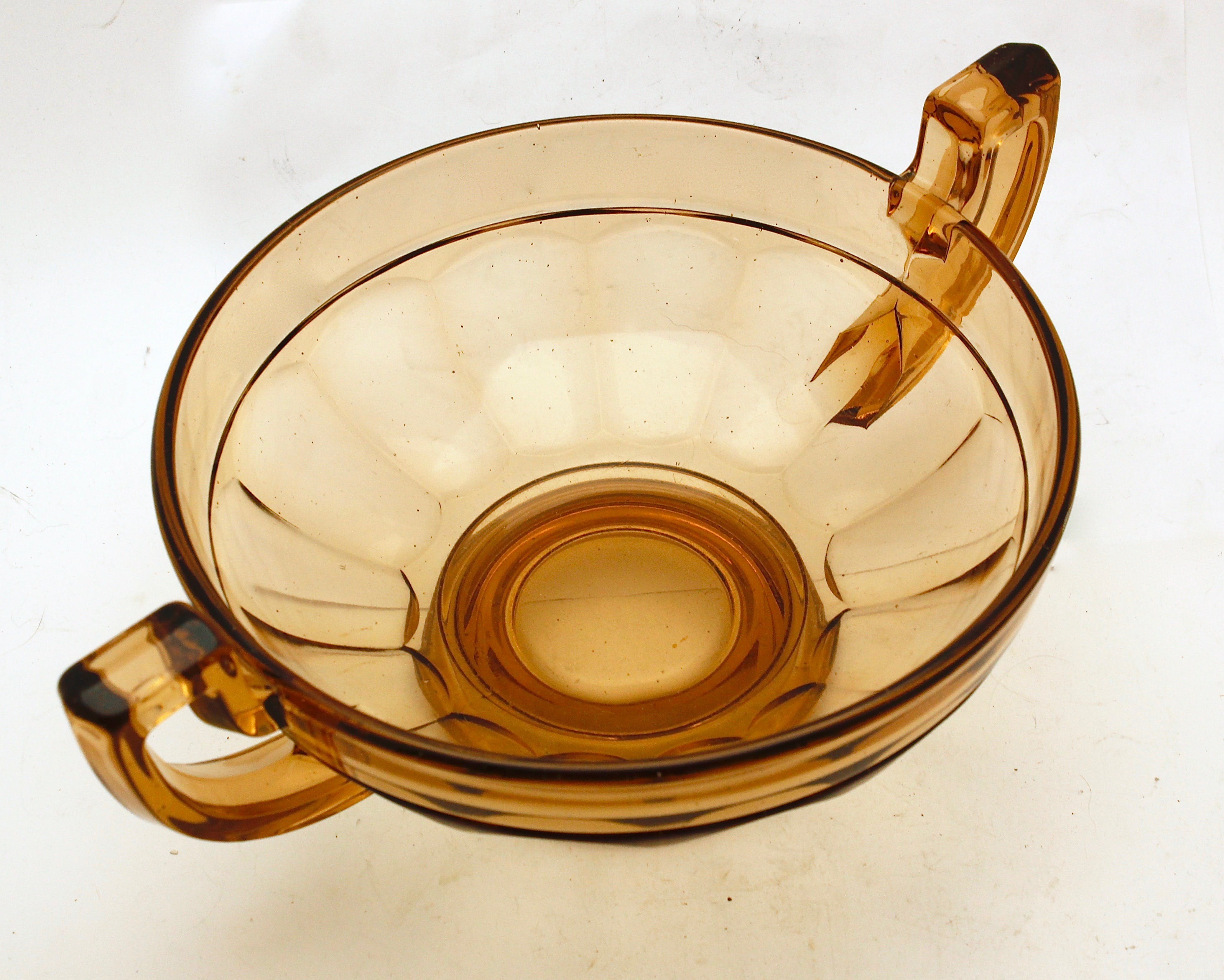 Val-Saint-Lambert -  amberkleurige art deco schaal coupe 'Noémie' - België - 1935 kopen? Bied vanaf 1!