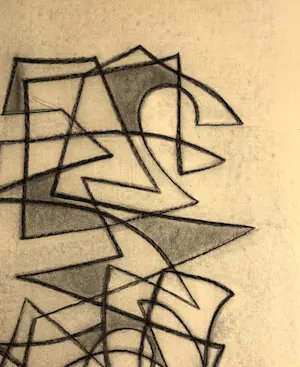 Silvin Bronkart - Große abstrakte Komposition aus dem Jahr 1953 kopen? Bied vanaf 750!