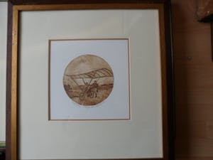 Leentje Linders - Ets. Titel, "De Vliegende Fiets". kopen? Bied vanaf 20!