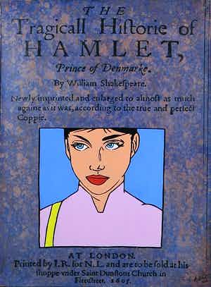 Jan Bollaert - Gemengde techniek op Board, Blue Hamlet verkocht voor € 40!