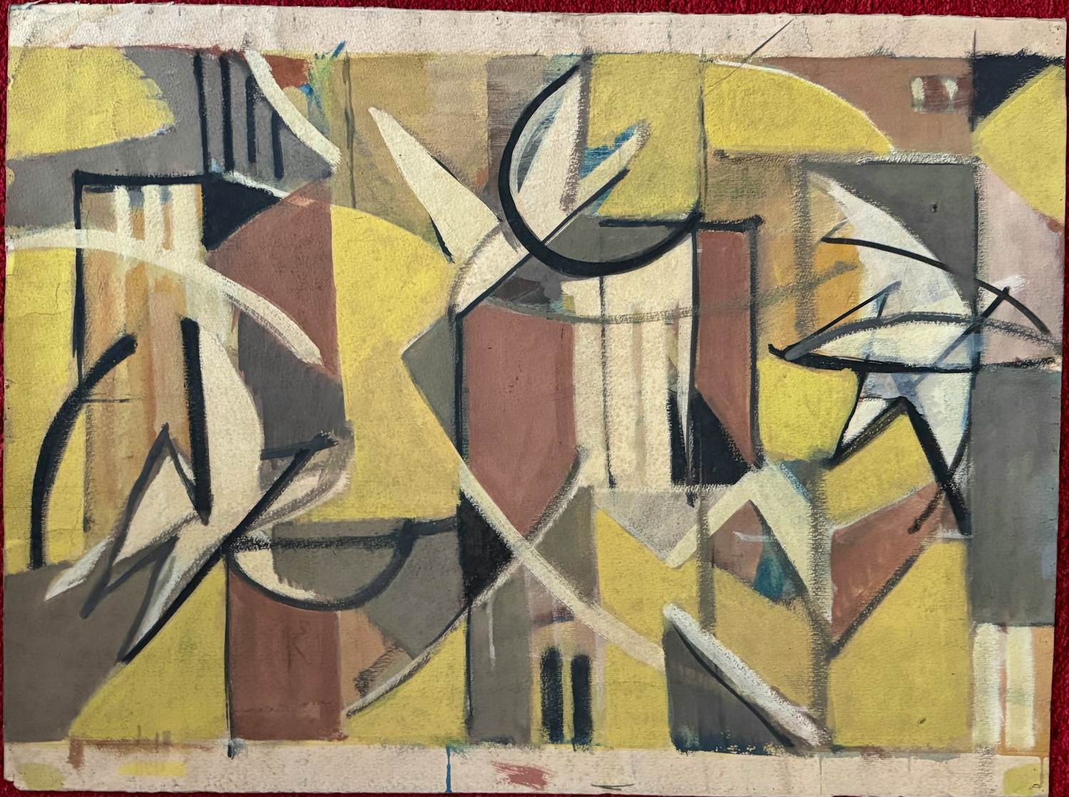 Ewoud de Kat - Abstracte Compositie kopen? Bied vanaf 99!