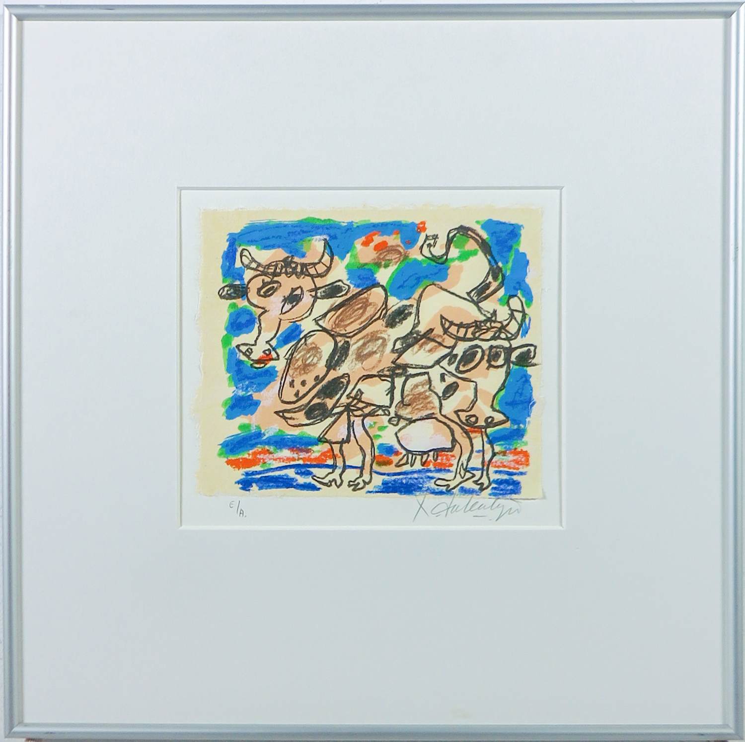 Kees Salentijn - Zeefdruk, Vacos - Ingelijst (zonder glasplaat) kopen? Bied vanaf 60!