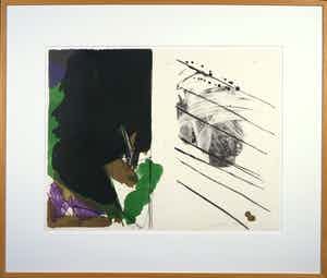 Ger Lataster - Litho, Zonder titel - Ingelijst verkocht voor € 80!