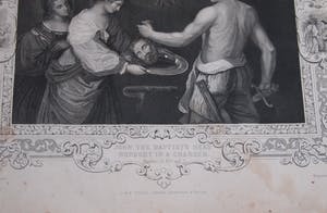 Niet of onleesbaar gesigneerd - Drie antieke Engelse 19e eeuwse Litho's met bijbelse voorstellingen kopen? Bied vanaf 1!