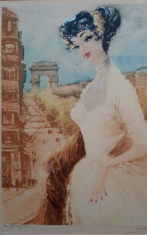 Niet of onleesbaar gesigneerd - Romantisch Parijs kopen? Bied vanaf 10!