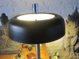 Hillebrand Leuchten - Zwarte paddenstoel tafellamp. kopen? Bied vanaf 150!