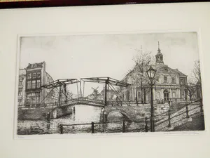 Jan van Rijsewijk - Grafiek - Stadsgezicht kopen? Bied vanaf 50!