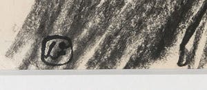 Luis Filcer - Houtskool, Compositie met figuren kopen? Bied vanaf 1!