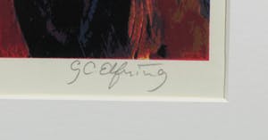 Gerda Elfring - Zeefdruk, Schapen - Ingelijst kopen? Bied vanaf 35!