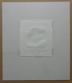 Enric Adsera Riba - ABSTRACTIE / KLEURETS + RELIEF / 39x33cm / SIG / 1986 / PASSE kopen? Bied vanaf 25!