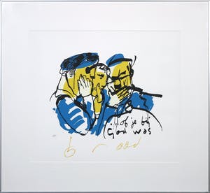 Herman Brood - Zeefdruk, Of je God was - Ingelijst kopen? Bied vanaf 150!