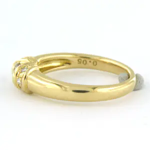 18k geel gouden ring bezet met briljant geslepen diamant 0.31ct kaufen? Bieten Sie von 700!