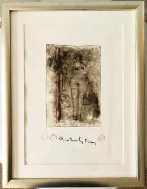 Anton Heyboer - Ets met gedrukte GULDENS - Uniek verkocht voor € 169!