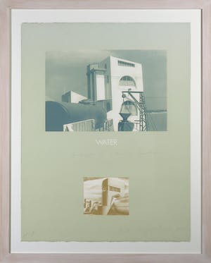 Siet Zuyderland - Zeefdruk, Water (hommage à Charles Sheeler) - Ingelijst kopen? Bied vanaf 1!