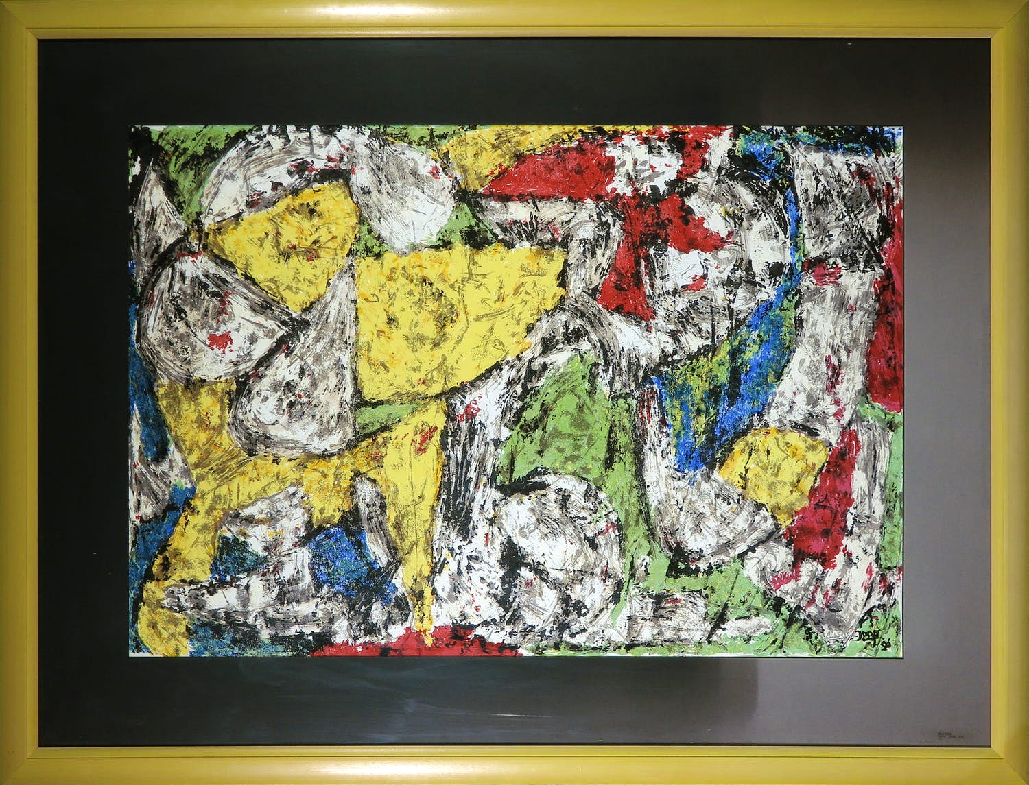 Niet of onleesbaar gesigneerd - Zeefdruk, Zonder titel - Ingelijst (Groot) kopen? Bied vanaf 1!