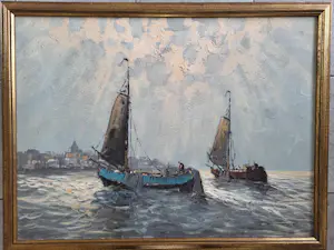 Willem Hendrik van Norden - Platbodems op IJsselmeer. kopen? Bied vanaf 145!