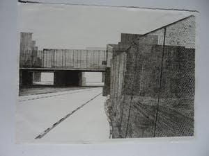 Joost Minnigh - Ets, Titel, "Afrastering". kopen? Bied vanaf 35!