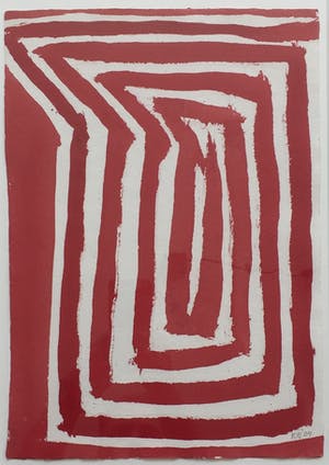 Klaas Gubbels - aquarel op papier ‘Abstract melkkannetje’ - 2004 - fraai ingelijst. kopen? Bied vanaf 675!