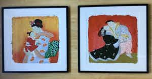 Ada Breedveld - Femme Japonnais I en VI (2 stuks) verkocht voor € 275!