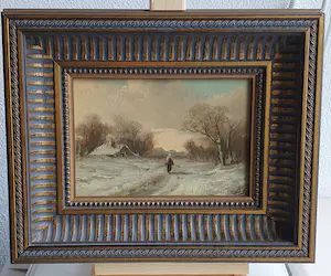 Adriaan Marinus Geijp - Winterlandschap kopen? Bied vanaf 175!