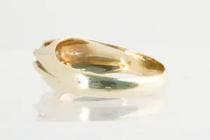 79 - Mooie geel-goud (14 krt) & diamanten (ca. 0.30ct) H/si1  solitair-ring kopen? Bied vanaf 240!