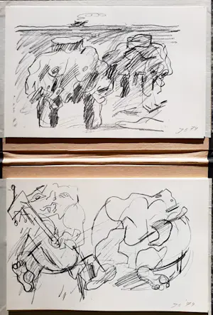 Jan Sierhuis - schetsboek met 20 litho's en gedicht van Bert Schierbeek kopen? Bied vanaf 145!