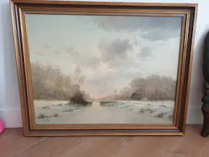 Rob de Haan - Winterlandschap kopen? Bied vanaf 100!