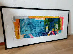 Jos Verwiel - Nieuw €850,- Schitterende zeefdruk ingelijst kopen? Bied vanaf 20!