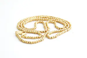 32 - Sierlijk 20 krt donker-geel goud Oosters "bolletjes" collier ketting - 55cm kopen? Bied vanaf 640!