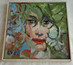 Louis Vorkink - Ingelijst , olieverf op doek , Mevr S. – 1988 kopen? Bied vanaf 100!