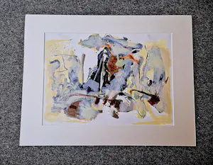 Ron Gennisse - Grote abstract-expressionistische Litho "bedekking" - zeer kleine oplage (6) kopen? Bied vanaf 37!