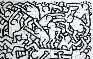 Keith Haring - Unieke gesigneerde puzzel 120 stukjes (1987) kopen? Bied vanaf 250!