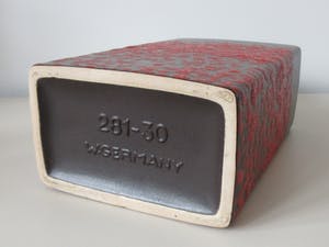 Scheurich Keramik - Rood zwart Fat Lava Flesvaas model 281-30 kopen? Bied vanaf 27!