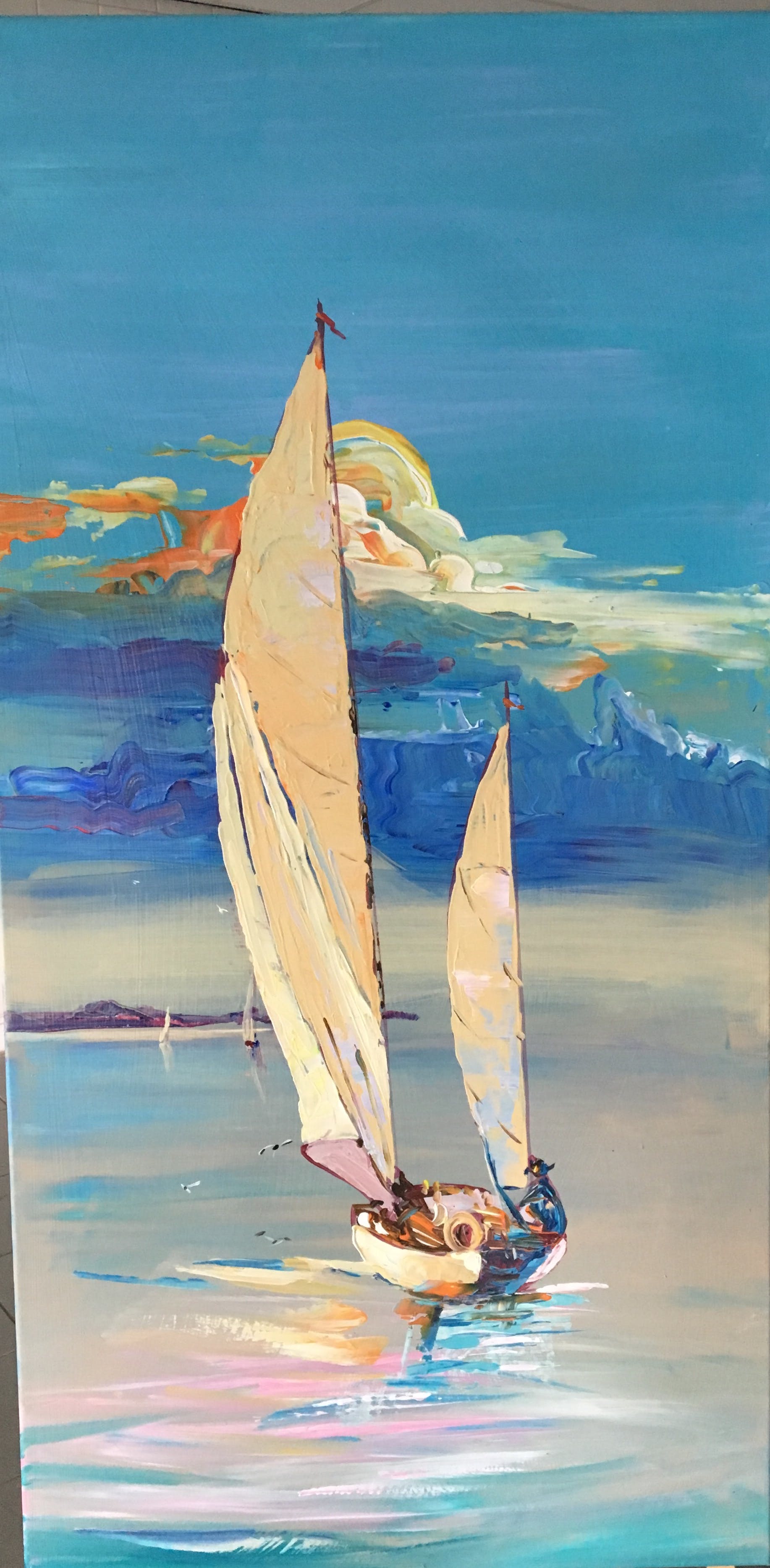 Niet of onleesbaar gesigneerd - Alex L.- Fantasie Sailing kopen? Bied vanaf 1!