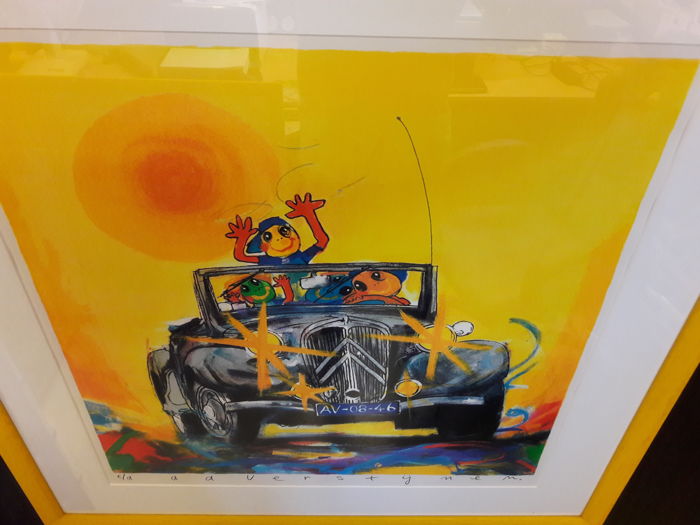 Ad Verstijnen - Kleuren zeefdruk. Citroen Traxion Avant cabriolet kopen? Bied vanaf 95!
