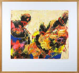 Willem van Scheijndel - Zeefdruk, Jambo - Ingelijst verkocht voor € 50!