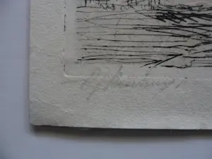 Albert Neuhuys - Langwerpige Ets uit 1935 "Prostituees aan de Schiedamschedijk Rotterdam" gesign. kopen? Bied vanaf 25!