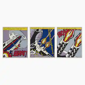 Roy Lichtenstein - As i opend fire verkauft für € 190!
