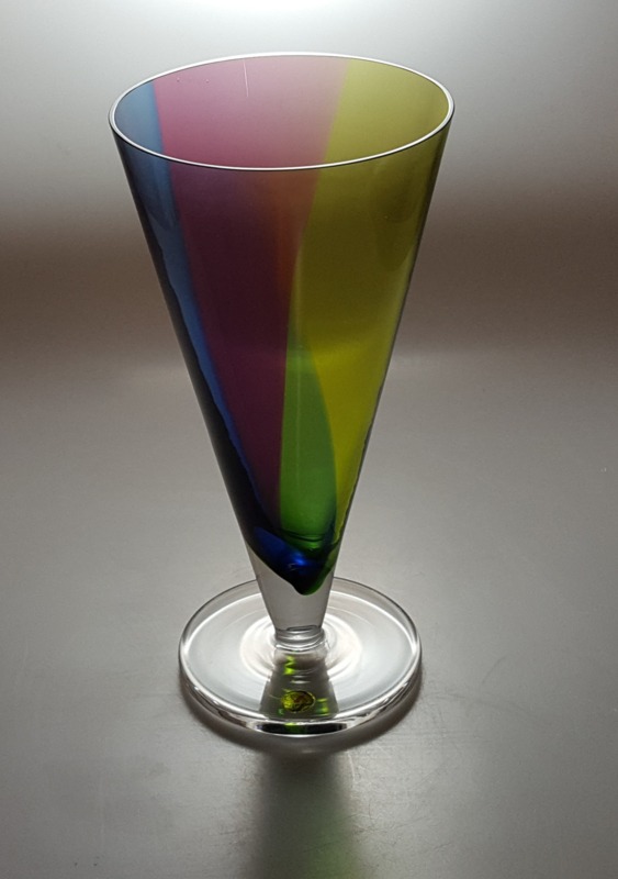 Siem van der Marel - Zeer zeldzame Leerdam Serica vaas multicolor kopen? Bied vanaf 200!