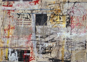 Mathieu Berden - Olieverf op papier, Zonder titel kopen? Bied vanaf 70!