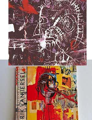 Rik van Iersel - 'Kop' - Originele litho met Kunstboek kunstenaar hardcover - Nieuwstaat verkocht voor € 39!