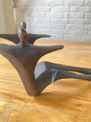 Corry Ammerlaan - Wijnfleshouder - Brons beeld - 80/90ies kopen? Bied vanaf 65!