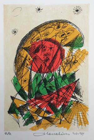 Henk Hesselius - set van 6 zeefdrukken - Experimenteel Universum - oplage e.a. kopen? Bied vanaf 90!