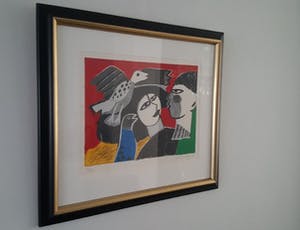 Corneille - ‘Dialogue Amoureux’, ingelijste zeefdruk met beperkte oplage. kopen? Bied vanaf 365!