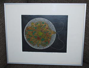 Harry van Kruiningen - epreuve d'artist - ets met reliëf - vrijkomende cel uit een zygote kopen? Bied vanaf 75!