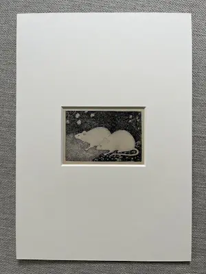 Jan Mankes - Originele Heliogravure 2 Muizen 1923 kaufen? Bieten Sie von 110!