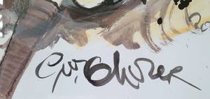 Guy Olivier - Unica 'Dame op sofa' (nieuw ingelijst!) kopen? Bied vanaf 550!