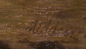 Ben Meddens - Olieverf op doek, Zeegezicht met schepen - Ingelijst kopen? Bied vanaf 1!